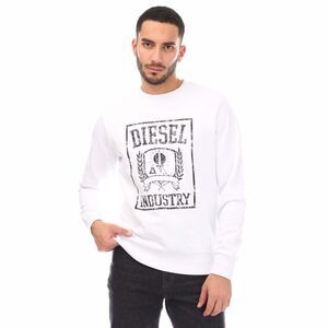 Diesel Mens S-Gir 11-6 Sweatshirt / White